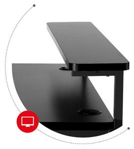PC stolík Hyperion 5.0 (čierna). Vlastná spoľahlivá doprava až k Vám domov. 1087510