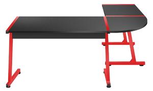 Rohový PC stolík Hyperion 6.0 (čierna + červená). Vlastná spoľahlivá doprava až k Vám domov. 1087514