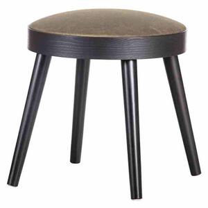 WOOOD Stolička a odkladací stolík Laurie – čierna 38 × 38 × 38 cm