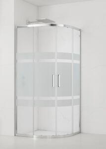 Sprchový kút čtvrtkruh 90x90 cm SAT TEX SIKOTEXS90CRS