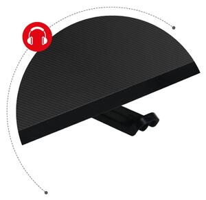 Rohový PC stolík Hyperion 7.7 (čierna). Vlastná spoľahlivá doprava až k Vám domov. 1087522