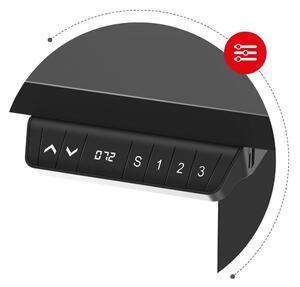 Rohový PC stolík Hyperion 9.5 (čierna). Vlastná spoľahlivá doprava až k Vám domov. 1087530