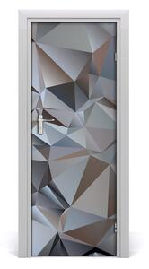 Samolepiace fototapety na dvere abstrakcie trojuholníky 85x205 cm