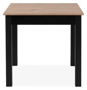 Jedálenský stôl BUD 80 dub artisan/čierna