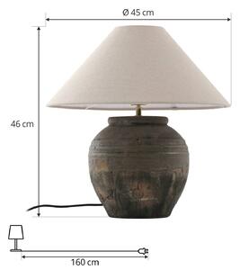 Stolná lampa Lucande Thalorin, výška 46 cm, keramika