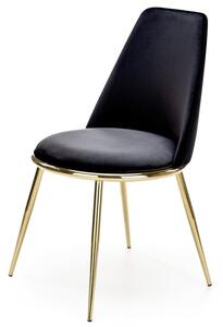 Jedálenská stolička SCK-460 čierna/zlatá