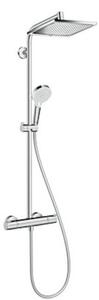 Sprchový systém Hansgrohe Crometta E na stěnu s termostatickou batériou chróm 27271000