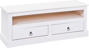 TV DIEL, borovica, biela, 118/45/39 cm MID.YOU - Komody, Online Only