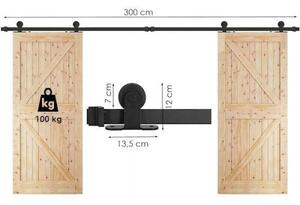 Systém pre posuvné dvere 300 cm SPRINGOS HA5019