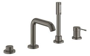 Vaňová batéria GROHE Essence New s vaňovým setom Brushed Hard Graphite 19578AL1