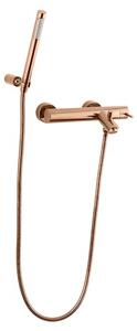 Vaňová batéria Paffoni Light so sprchovacím setom 150 mm ružové zlato LIG023ROSE