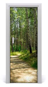 Fototapeta na dvere Břízová les 95x205cm