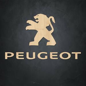 DUBLEZ | Drevený nápis a logo - Peugeot