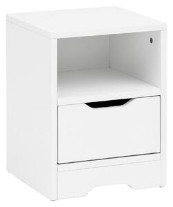 NOČNÝ STOLÍK, biela, 31/43/31 cm MID.YOU - Nočné stolíky, Online Only
