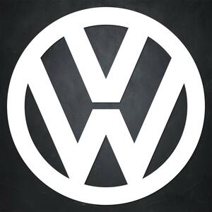 DUBLEZ | Drevený obraz - Znak loga Volkswagen