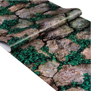 Samolepiace tapety 45 cm x 10 m IMPOL TRADE Q1805 kamene s popínavou rastlinou Samolepiace tapety