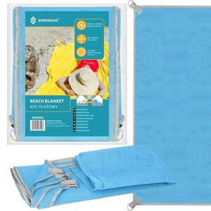 Plážový uterák 200x200 cm SPRINGOS PM0009 - modrý