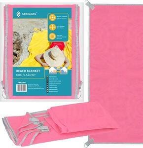 Plážový uterák 200x150 cm SPRINGOS PM0008 - ružový