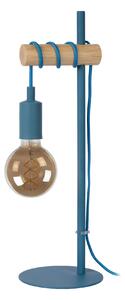 Lucide 08527/01/35 stolná lampička Pola 1x60W | E27- modrá, kov, vypínač na kábli