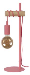 Lucide 08527/01/66 stolná lampička Pola 1x60W | E27- ružová, kov, vypínač na kábli