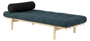 Leňoška Next Daybed – Clear lacquered/Pale Blue