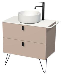 Kúpeľňová skrinka pod umývadlo Naturel Art Deco 88x45 cm Rose Beige ARTDECO80RBBU