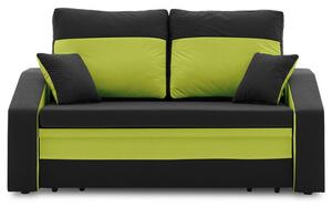 Rozkladacia pohovka HEWLET PLUS color Čierna + zelená