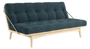 KARUP DESIGN Pohovka Folk Sofa Bed – Clear lacquered/Petrol Blue