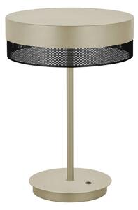 Stolová LED lampa Mesh výška 43 cm piesková/čierna