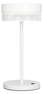 Stolová LED lampa Mesh batéria, výška 30 cm, biela