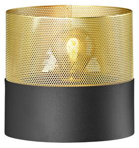 Stolová lampa Mesh E27, výška 18 cm, čierna/zlatá