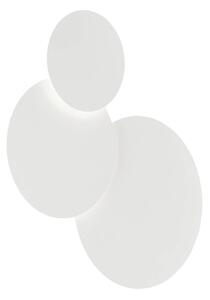 Nástenné LED svetlo Tilda, okrúhle 3-pl., biela