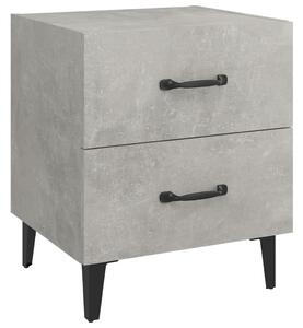 Nočný stolík betónovo-sivý 40x35x47,5 cm