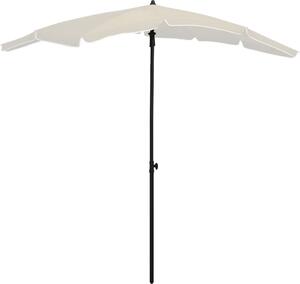 Maison Exclusive – slnečník so stĺpom 200 × 130 cm, piesková farba