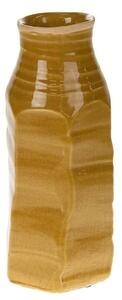 DekorStyle Keramická váza ÁSATÁS 23 cm žltá