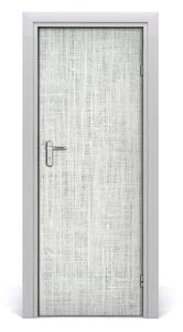 Samolepiace fototapety na dvere Ľanové biele plátno 85x205cm