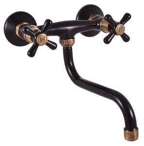 Drezová batéria RAV Slezák MORAVA 150 mm čierna / stará mosadz MK101.5/21CMATSM
