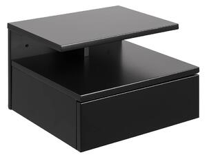 ACTONA Nočný stolík Ashlan − čierna 22,5 × 35 × 32 cm