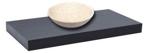Doska pod umývadlo bez umývadla Naturel Dolce 90x8x50 cm čierna mat DO9050BL