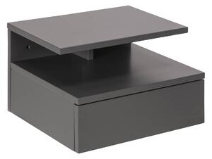 ACTONA Nočný stolík Ashlan − šedá 22,5 × 35 × 32 cm