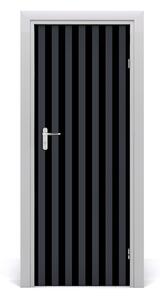 Samolepiace fototapety na dvere Čierno-biele pásky 75x205cm