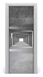 Samolepiace fototapety na dvere betónový tunel 75x205cm