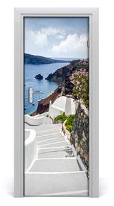 Fototapeta samolepiace na dvere Santorini grécko 75x205cm