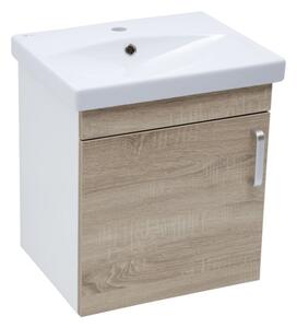 Kúpeľňová skrinka s umývadlom Naturel Vario Dekor 50x51x40 cm dub bardolino mat VARIO250BIDB