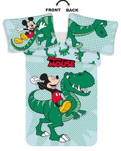 Jerry Fabrics Obliečky do postieľky 100x135 + 40x60 cm - Mickey Dino