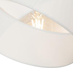 Moderné závesné svietidlo biele 3-svetlo - Látkové