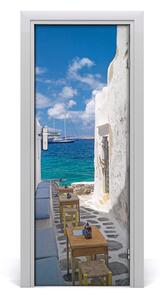 Fototapeta samolepiace na dvere Gréckej uličky 75x205cm