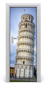 Fototapeta samolepiace dvere šikmá veža PIZAY 95x205 cm