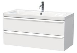 Kúpeľňová skrinka s umývadlom Naturel Pavia 105x53x49 cm biela mat PAVIA3105ZBI