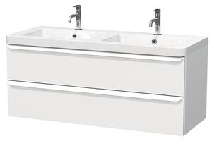 Kúpeľňová skrinka s umývadlom Naturel Pavia 120x53x49 cm biela mat PAVIA3120ZBI